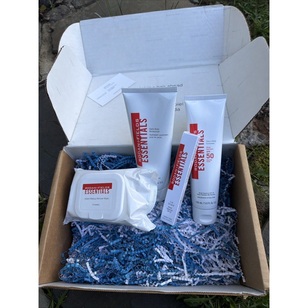 NEW Rodan + Fields Essentials Skincare Gift Box Bundle Set (4-Piece Lot)